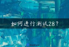 如何进行测试28？-国外主机测评 - 国外VPS，国外服务器，国外云服务器，测评及优惠码