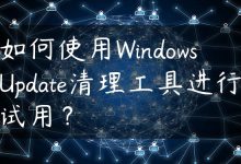 如何使用Windows Update清理工具进行试用？-国外主机测评 - 国外VPS，国外服务器，国外云服务器，测评及优惠码