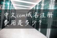 中文com域名注册费用是多少？-国外主机测评 - 国外VPS，国外服务器，国外云服务器，测评及优惠码