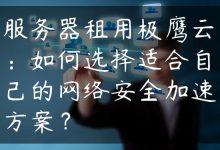 服务器租用极鹰云：如何选择适合自己的网络安全加速方案？-国外主机测评 - 国外VPS，国外服务器，国外云服务器，测评及优惠码