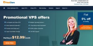 HostDare 限时促销：美国 VPS 国际线路 19 美元 / 年，三网高端线路 32 美元 / 年-国外主机测评 - 国外VPS，国外服务器，国外云服务器，测评及优惠码