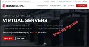 ShockHosting 特惠 KVM VPS 月付仅 3.49 美元 512M 内存 15G SSD-国外主机测评 - 国外VPS，国外服务器，国外云服务器，测评及优惠码